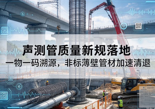 班玛声测管质量新规落地，一物一码溯源，非标薄壁管材加速清退